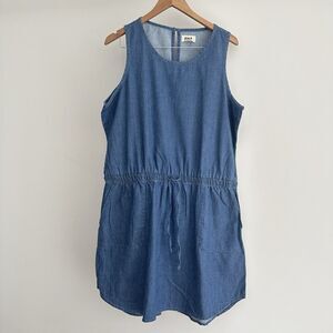 Pact Blue Mini Dress